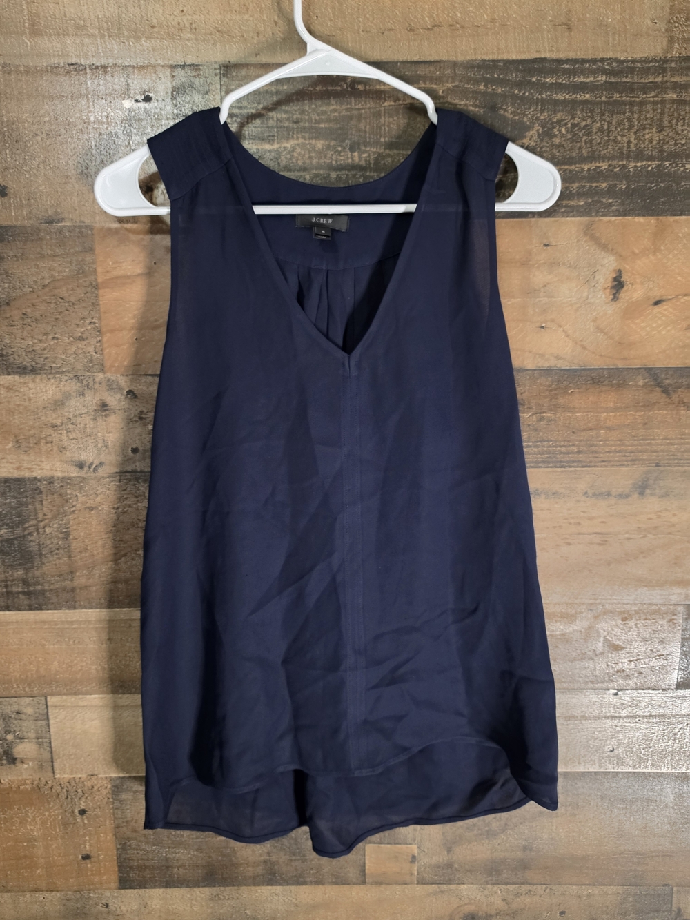 J. Crew Navy V-Neck Sleeveless Camisole